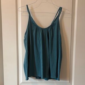 Old Navy Gauze Teal Tank Top